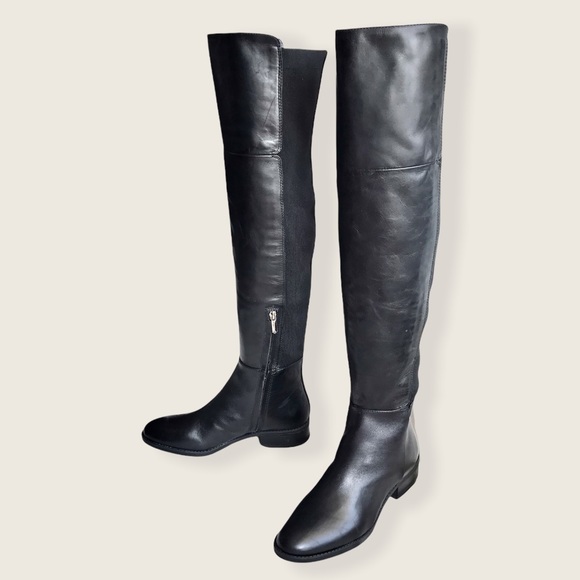 Sam Edelman Pam Leather Suede Over the Knee Boots - Picture 14 of 15